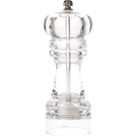 Moulin à poivre manuel, moulin à sel et à épices, outil de cuisine (transparent) (1/5)