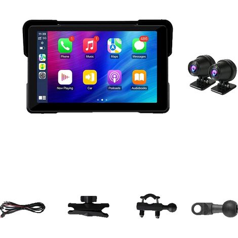 DVR de moto, étanche, options de caméra haute résolution, 7 pouces 1080P DVR (1/2)