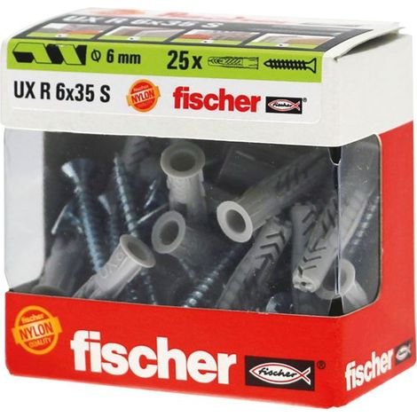 Anclaje Multimat Ux 6x35 en caja de 25 unidades - Fischer