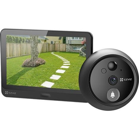 EZVIZ HP4 Spioncino Videocitofono intelligente Wi-Fi video HD 1080p 155° audio bidirezionale schermo da 4,3" slot per scheda SD controllo tramite smartphone (1/5)