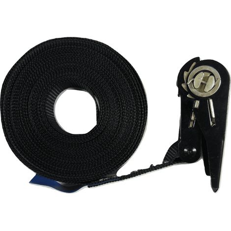 25MM Black Ratchet Strap 10M Endless Lashing -  1 Ton Tie Down Trailer Cargo Truck Quick Release