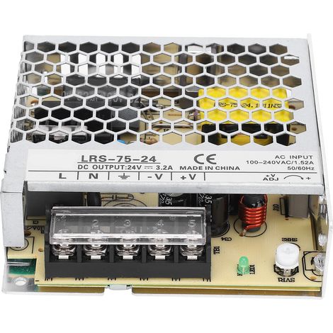 Alimentation à découpage BERM LED 75 W, transformateur, équipement moyenne et basse tension LRS-75-24 (1/5)