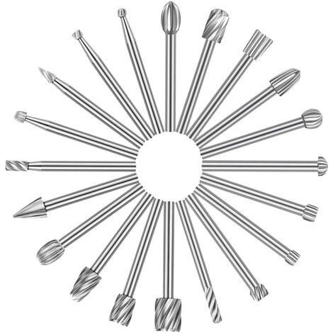 20pcs woodworking drill bit set with 3mm shank, various HSS drill bits to meet your different needs: durable woodworking rotary tools. (1/5)