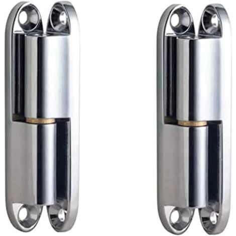 Charnière de Porte,Charniere Porte Lourde,2 Pièces Charniere Porte, Lourde Paumelle pour Porte,d'Armoire en Alliage de Zinc Charnière à Visser de Porte ,avec 8 Vis Paumelle à Visser (14x80 mm)