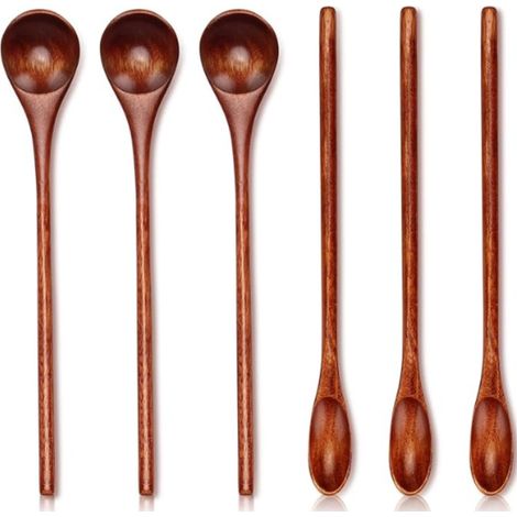 lange Holzlöffel zum Kochen, für Honig, Tee und Kaffee – antihaftbeschichtete Küchenutensilien, ideale Geschenkidee zum Geburtstag oder zu Feiertagen