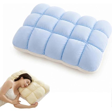 Oreiller Marshmallow rafraîchissant, oreiller moelleux et respirant, alternative au duvet, idéal pour dormir sur le côté, sur le dos ou sur le ventre. (1/5)