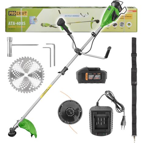 Desbrozadora a batería Procraft ATA-40BS 40 V 420 mm sin escobillas + 1 batería de 4,0 Ah + cargador (1/5)