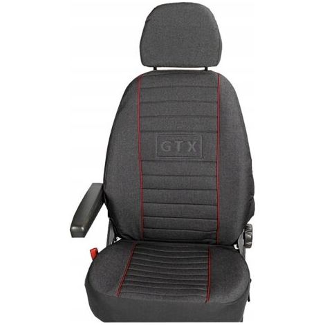 Housses de sièges avant sur mesure pour Citroën Jumpy II 2006-2016 – Tissu épais haut de gamme – Protection contre saleté et dommages (1/5)