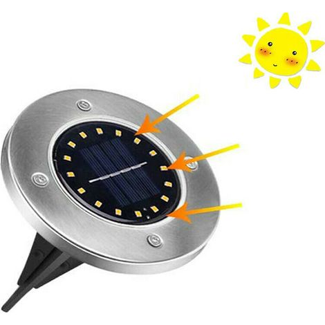 16LEDSMDSOLARSTRAHLERBEGEHBAROUTDOORGARTENSTUFENLEUCHTETE-B0423