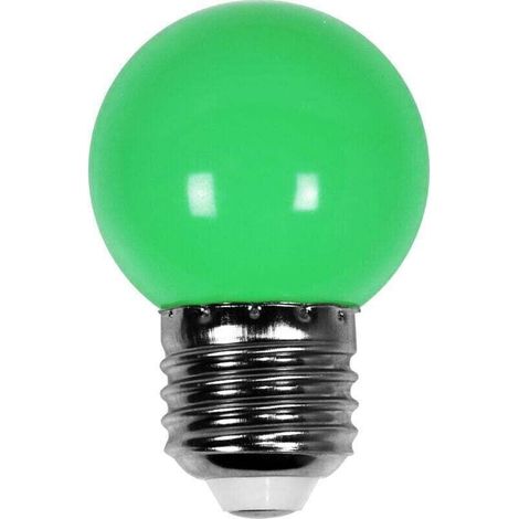 Led Verte conçue pour Guirlande Guinguette IP65 1, XU,5W - Led E27 Verte - 5cm pour Guirlande Guinguette Culot E27 Verte - KZQ