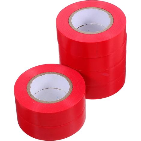 6 Rouleaux Aislante Eléctrica Roja PVC et Resistente Protección y (1/5)