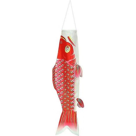 Japanese Carp Windsock In The Breeze Fade Resistant Fishy Koi Windsock Traditional Hanging Flag & Banner 70cm (1/3)