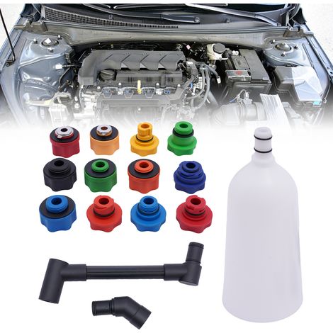 Ensemble d'entonnoirs de remplissage d'huile  Conception en plastique  2 L  15 pièces  Entonnoir de remplissage  Plastique  Entonnoir pour huile moteur (1/5)