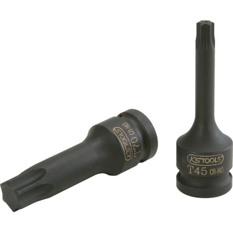 Douille tournevis à chocs longue TORX® 1/2'', T80