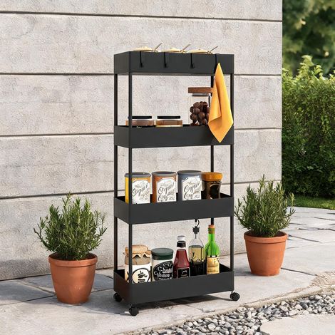 Armoire de rangement en acier plastique 40 x 19 x 90 cm (1/5)