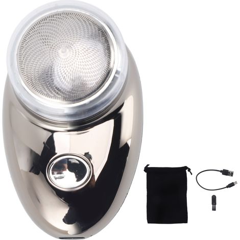Tondeuse à barbe professionnelle, élégante, compacte, portable, efficace et rechargeable. Tondeuse électrique de précision pour la maison, les voyages et les salons de coiffure. Finition gris électrop (1/5)