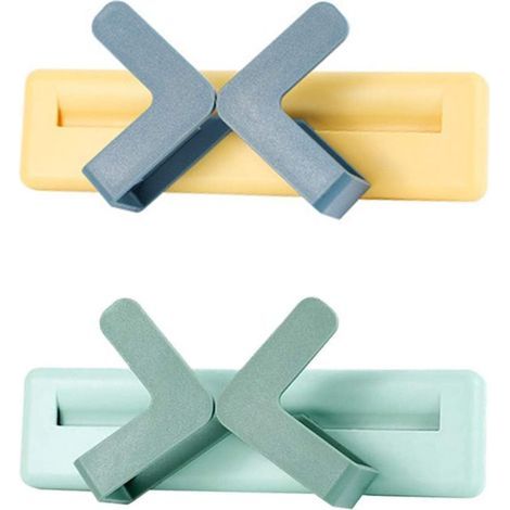 Ensemble de rangement pour casseroles (2 pièces) : manique, support mural pour couvercles, idéal pour les ustensiles de cuisine et les poêles. (1/5)