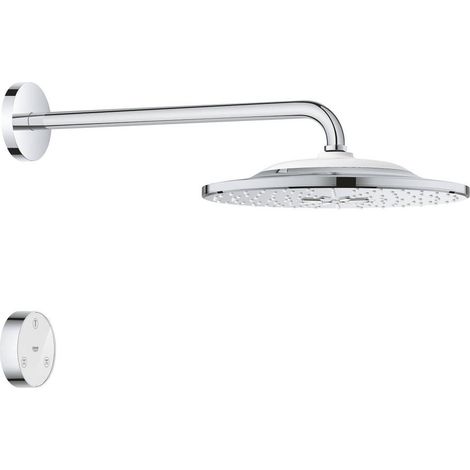 Grohe Rainshower SmartConnect 310 Ducha mural con brazo 422 mm, 2 chorros Chrome, 26640000 (1/4)