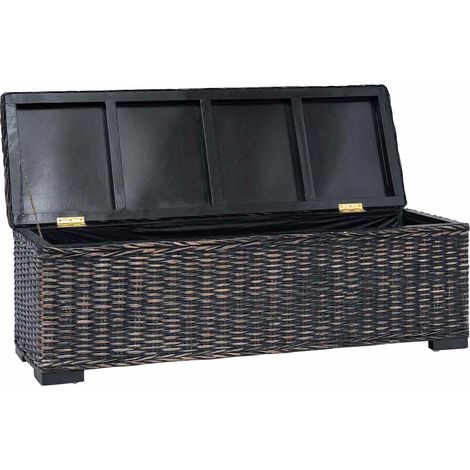 Maison Exclusive - Boîte de rangement Noir 110 x 35 x 45 cm (1/5)