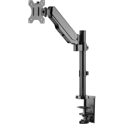 Supporto da Scrivania Techly per Monitor 17-32'' con Molla a Gas, Regolabile in Altezza, Nero (1/5)