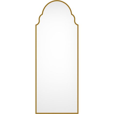 Grande specchio vintage L. 60 x H. 160 cm in Metallo Dorato - KARIAN