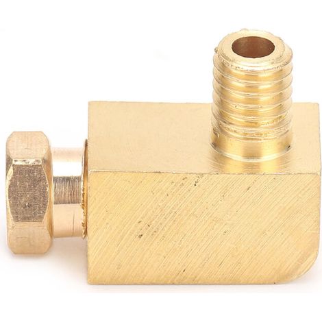 Raccord de Tuyauterie en Laiton à Angle Droit - Nipple Fileté pour Tubes Industriels PL406
