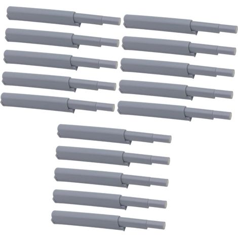 Loquet de porte magnétique automatique, pour placards de cuisine, gris, 120 mm, lot de 15 (1/3)