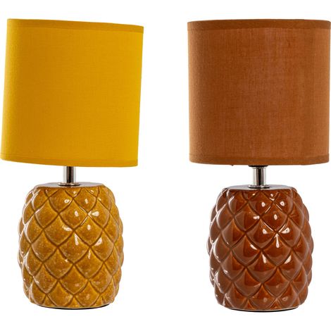 Lampada Da Tavolo Comodino Ricaricabile Accensione On/Off Modello Nasso, misuraLampadacoloreGiallo (1/5)