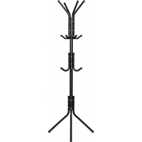 Appendiabiti da Terra Potter in Metallo 175 cm con Ganci Multipli Nero (1/5)