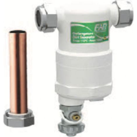 FAR COMPACTFAR Désemboueur FF Ultra-compact Avec Raccords en Ligne 3/4" et Aimants Amovibles BLANC-CHROME