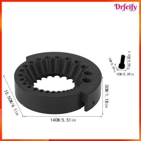 Affûteur de forets pour meuleuse d'angle, compatible forets de 2 à 13 mm, matériau acier carbure hélicoïdal, corps en plastique ABS (1/5)
