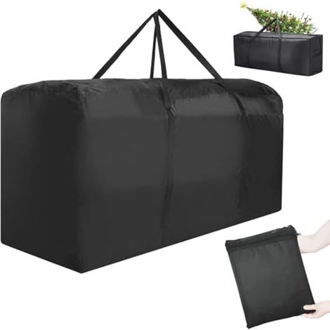 Sac de rangement pour coussin d'extérieur – Sac de rangement imperméable extra large avec fermeture éclair et poignée rembourrée pour meubles de terrasse, arbre de Noël, 172,7 x 76,2 x 50,8 cm (L x l (1/5)