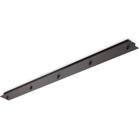 Rosone Lineare All In Metallo Nero 5 Luci (1/4)