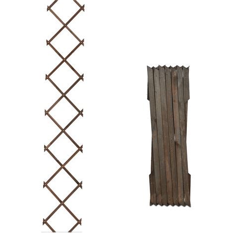Set di 3 tutori estensibili per piante rampicanti da giardino 180 x 30 x 1 cm in legno di abete naturale 130016867