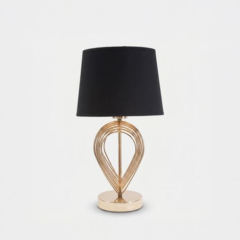 Ferretti MAXT Tischlampe schwarz-gold 44 cm (1/5)