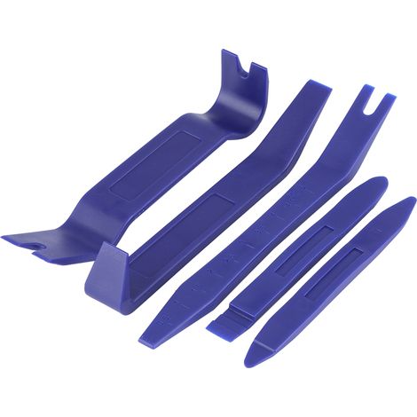 5 Pièces Outils de Retrait de Garniture Audio pour Portière Auto Intérieur Extérieur Dépose Panneau (1/5)