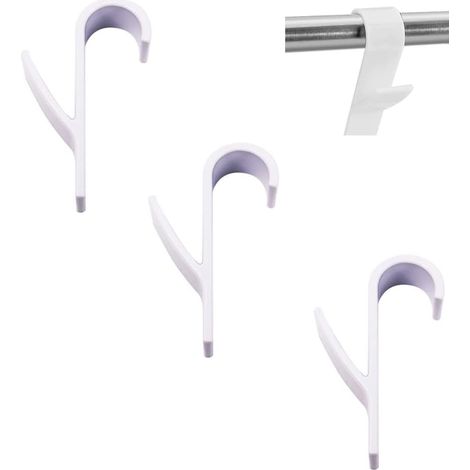 Radiateur Sèche-Serviettes, Crochet Radiateur, Crochets pour Serviette, Crochet Porte Serviette Radiateur, pour Salle de Bain et Cuisine, Blanc, 3Pcs (1/5)