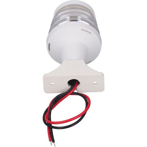 10 cm weiße LED-Ankerleuchte, 360°, IP65 wasserdicht, 250 Lumen, 12 V/24 V, Bootsnavigation, Masttopleuchte (1/5)
