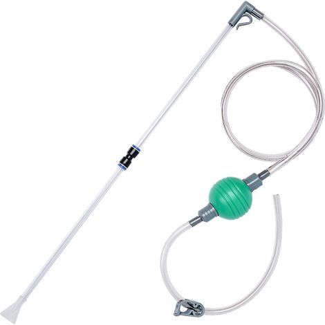 Kit de changement d'eau pour aquarium avec siphon et tuyau long, pour poissons et gravier. (1/4)