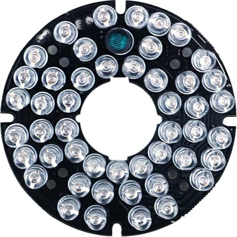 48 LED 850 nm IR panneau infrarouge 90 degrés plaque ronde illuminateur infrarouge ampoule pour caméra de sécurité CCTV (1/5)