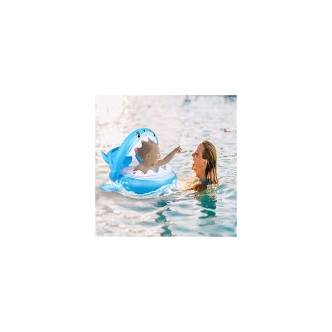 Bébé Flotteur Pvc Piscine Toddler Floaties Avec Auvent Gonflable Requin Infantile Piscine Flotteur Pour Les Enfants De 6-36 Mois (1/5)