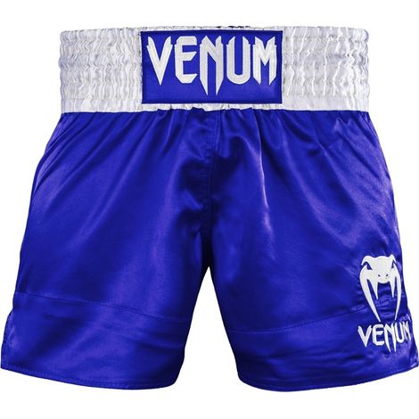 Pantalones cortos clásicos Venum Muay Thai azules talla L