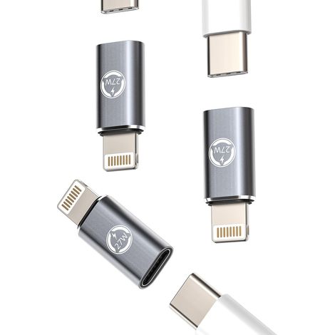 27W Adaptateur USB C Femelle À Lightning Mâle 3 Pack Charge Rapide pour Câble Type-C Jack Chargeur iPad Convertisseur Adaptateurs Type C Prise Connecteur (1/5)