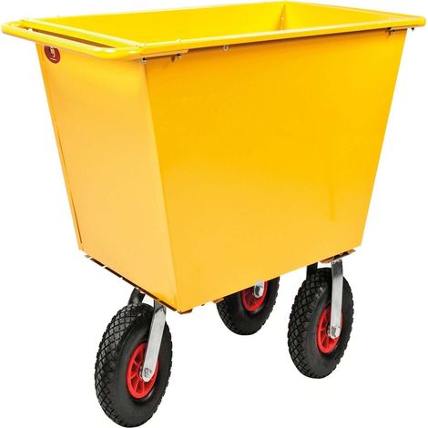 Carrello per rifiuti 300 l, L x P x H (mm) 1150 x 730 x 910 - Kongamek KM143175