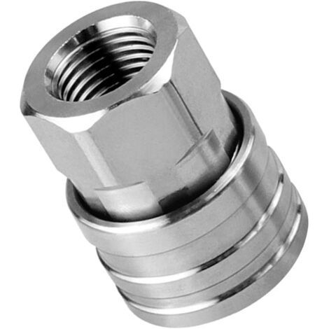 Raccord rapide en acier inoxydable pour nettoyeur haute pression 6,35 mm, accessoires pour améliorer les performances, outil de nettoyage efficace (1/5)