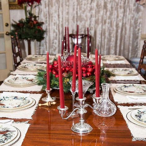 14 bougies coniques sans fumée et non parfumées, trempées à la main, pour la décoration intérieure (1/4)
