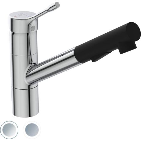 Grifo de cocina IDEAL STANDARD Ceralook extraíble cromo + Microfibra
