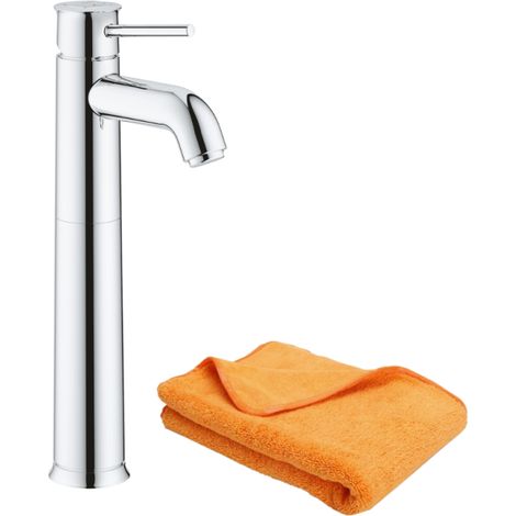 Mitigeur vasque GROHE Quickfix Start Classic taille XL chromé + microfibre