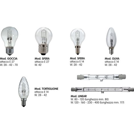 Ampoule halogène 120W – Culot E27 – 2000 heures – Lumière chaude 3000K – 117 mm – Économie d'énergie – Leuci