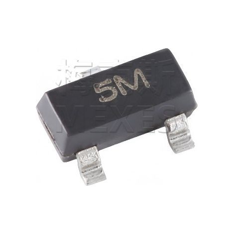 Changdian CESD5V0AP 5M SOT-23 5V unidirectional ESD protection diode chip electronic component, 5 units.